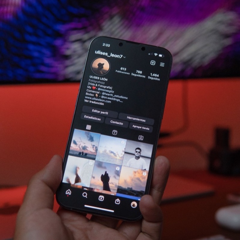 Instagramのプロフィール画面